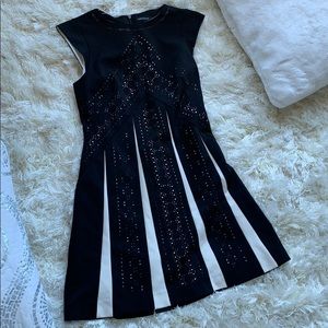 Black and Cream Dress